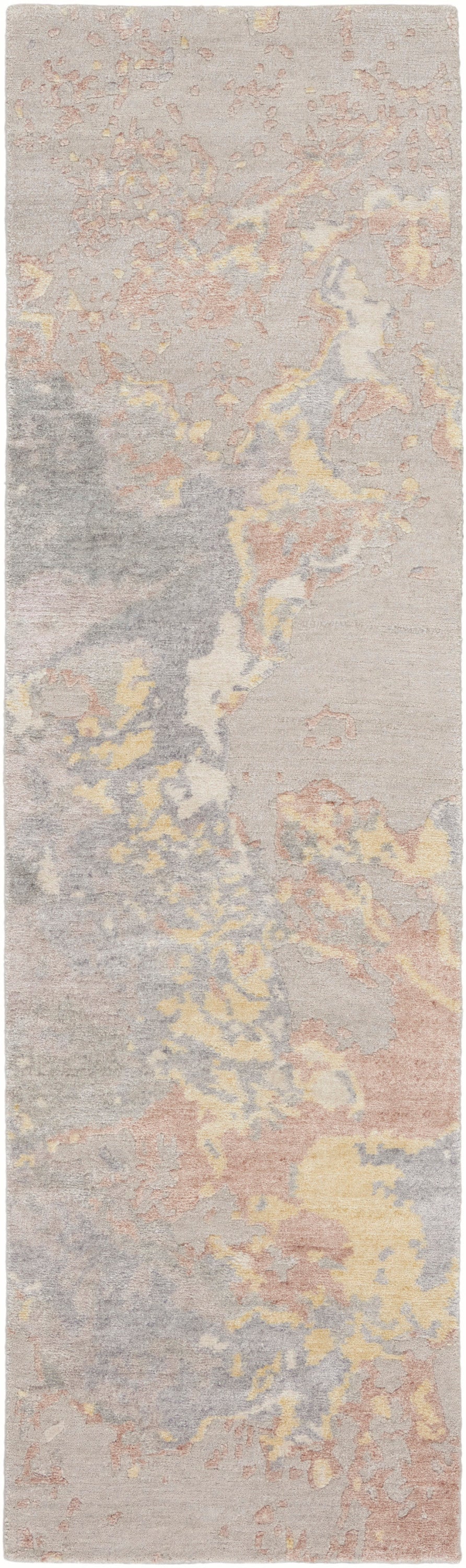 Silk Shadows SHA20 Silver Rug - Runner