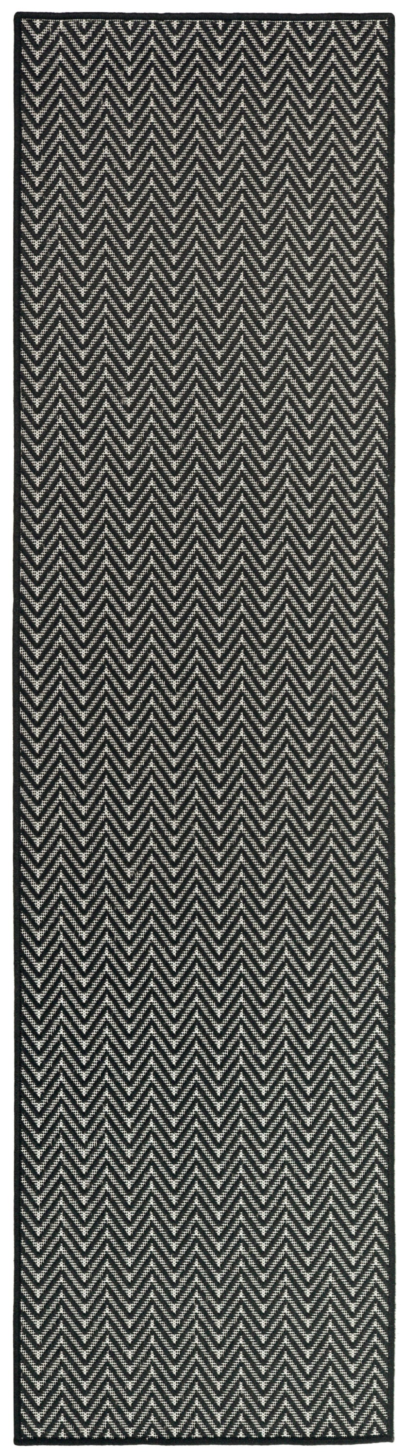 Horizon Indoor/Outdoor HOZ02 Black Rug - Runner
