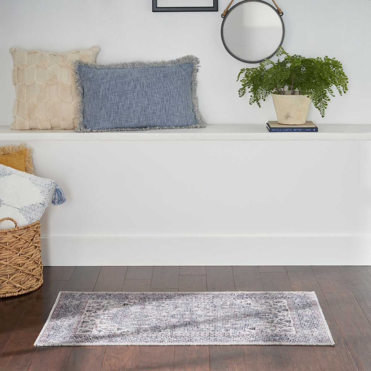 New Concept Washables SR104 Grey Rug - room scene