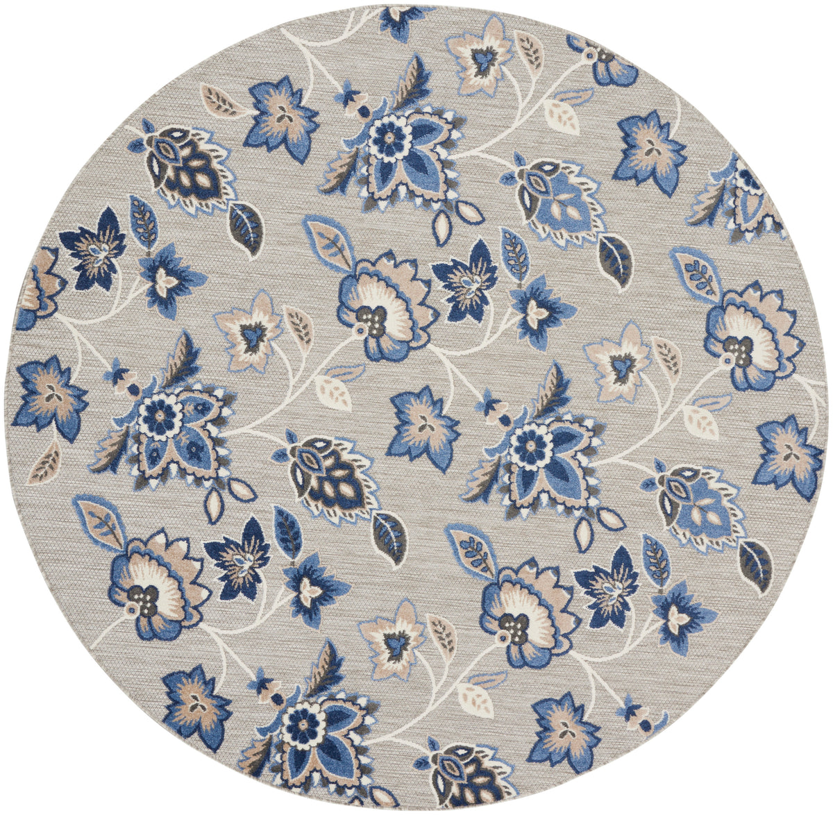 Aloha ALH31 Blue Grey Rug - Round