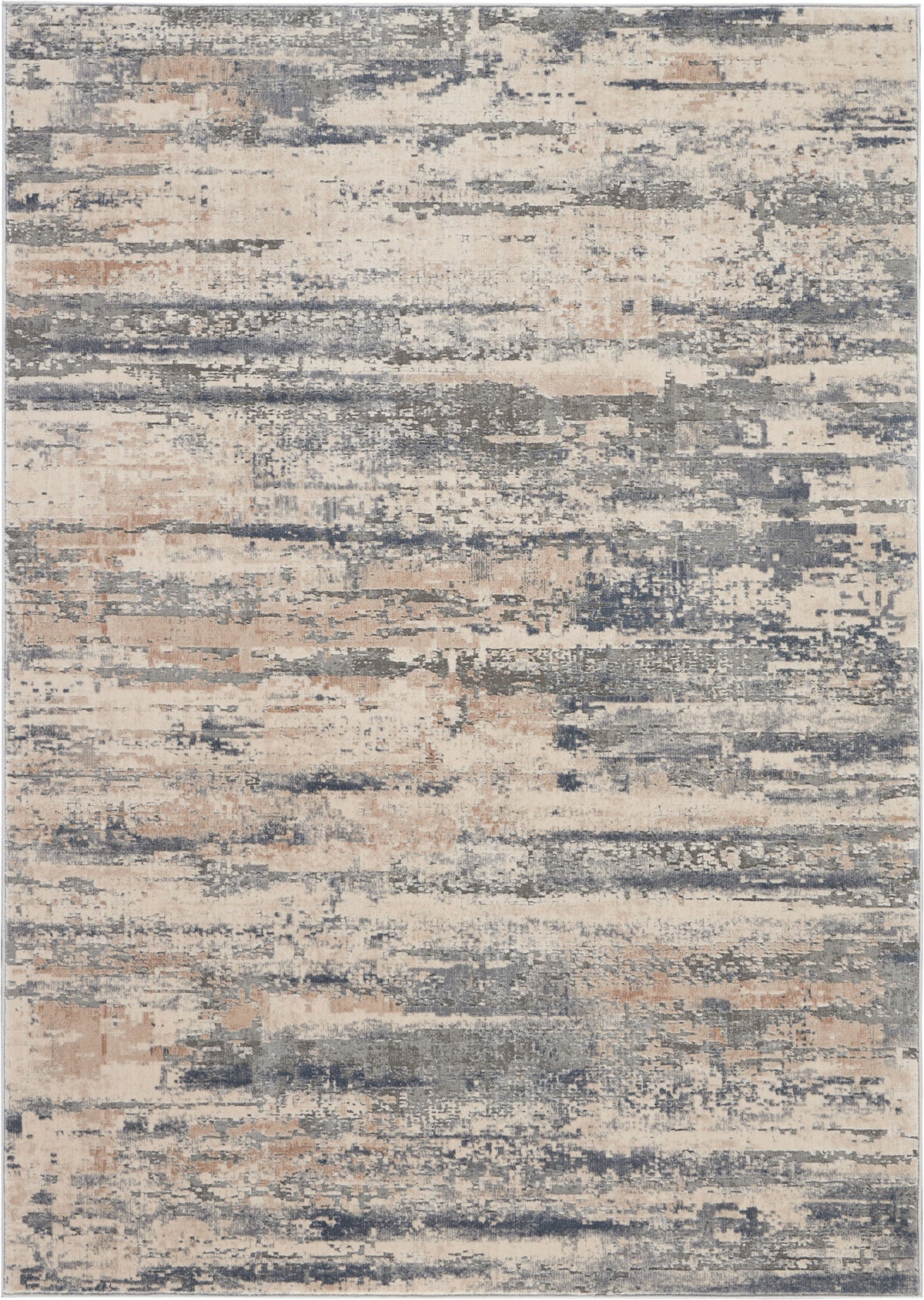 Rustic Textures RUS04 Beige Grey Rug - Rectangle