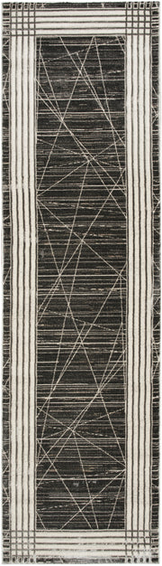 Desire DSR01 Charcoal Silver Rug - Runner