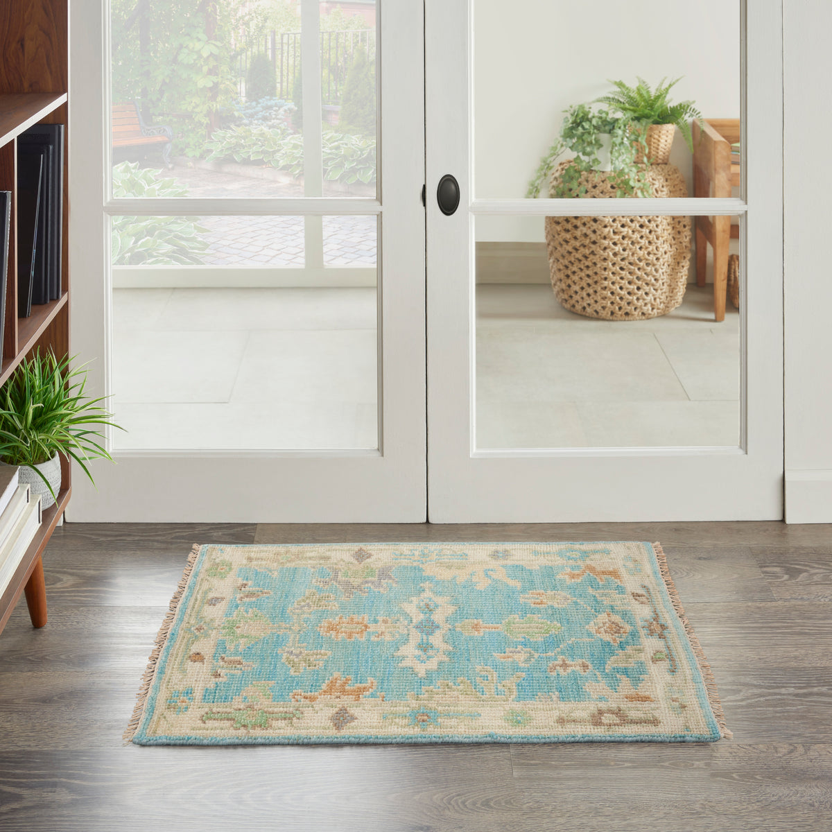 Odessa ODS03 Blue Multicolor Rug - room scene