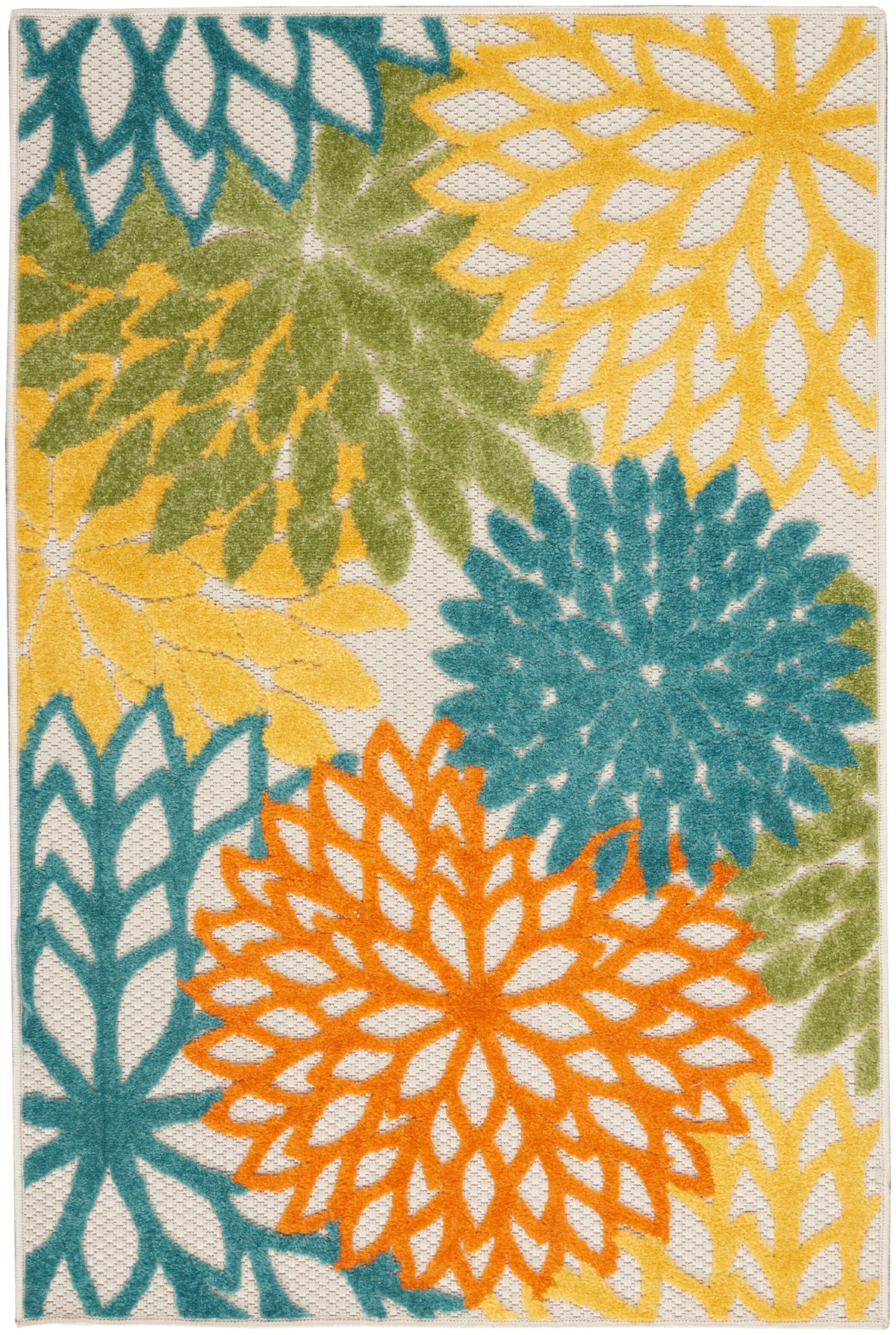 Aloha ALH05 Turquoise Multicolor Rug - Rectangle