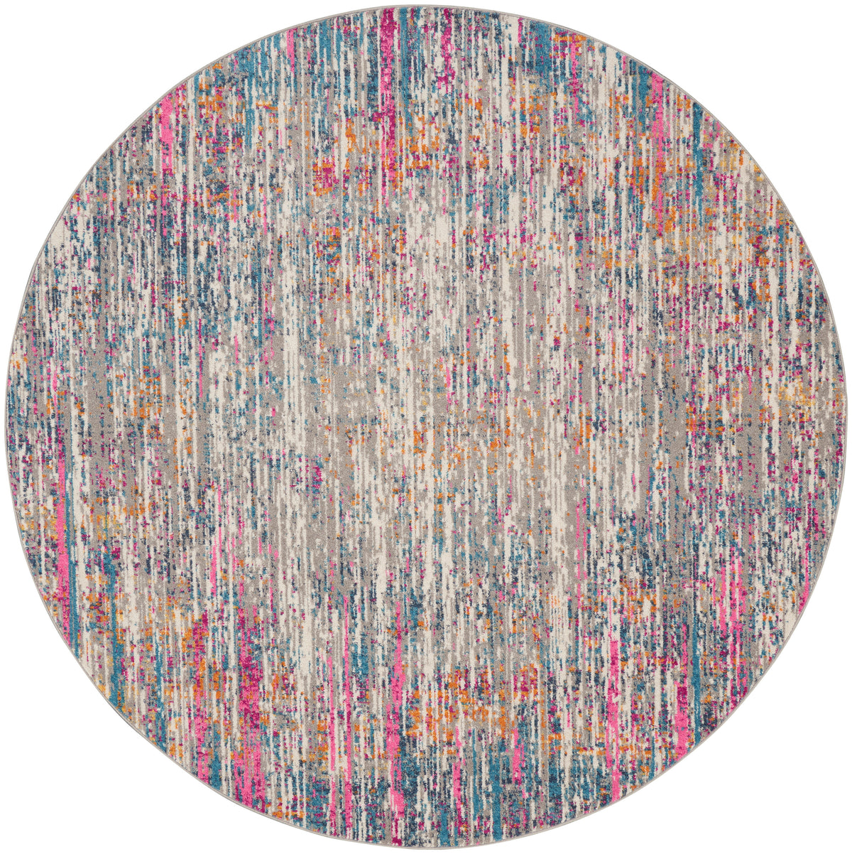 Passion PSN09 Ivory Multicolor Rug - Round