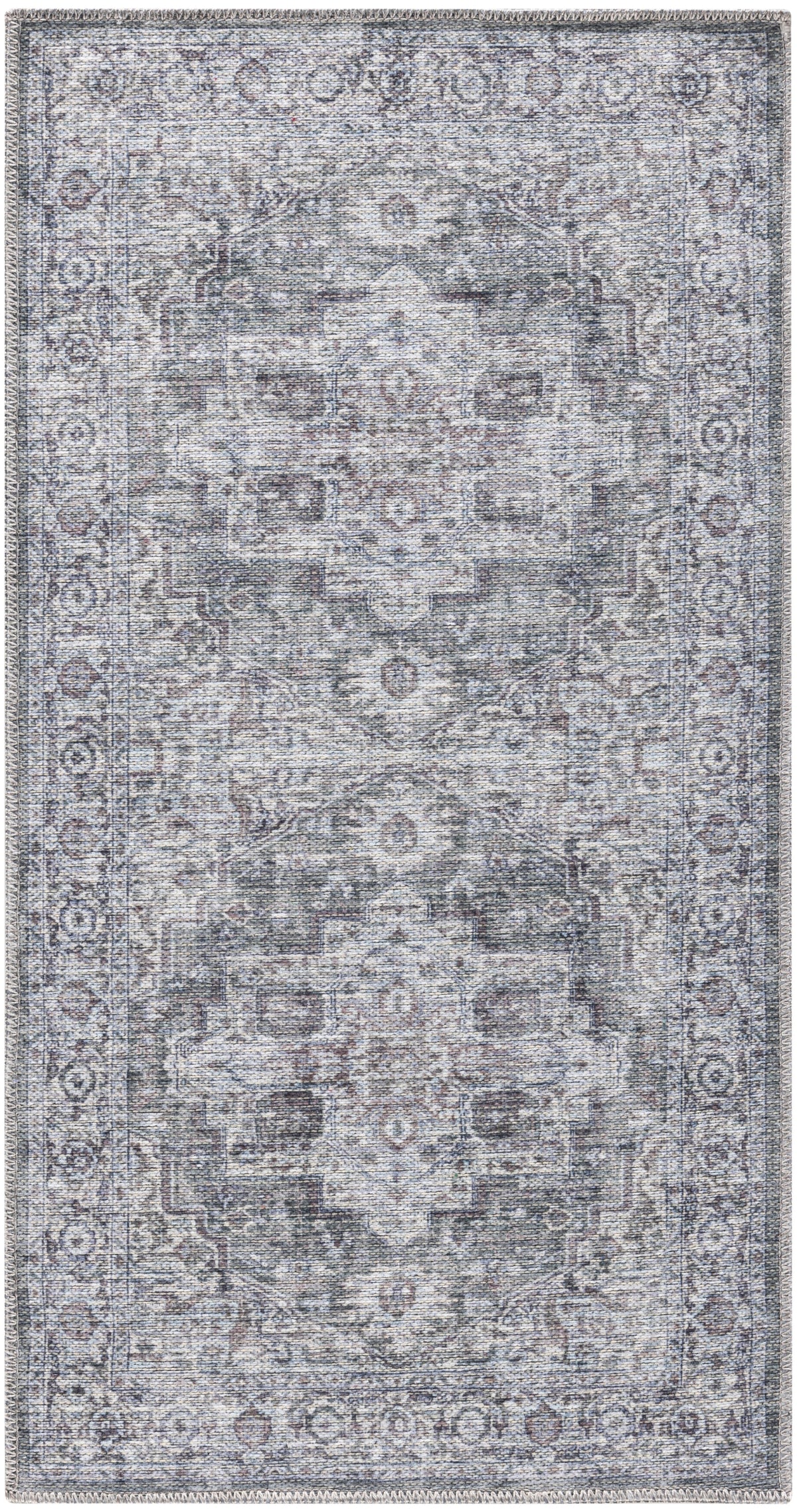 New Concept Washables SR101 Ivory Grey Rug - Rectangle