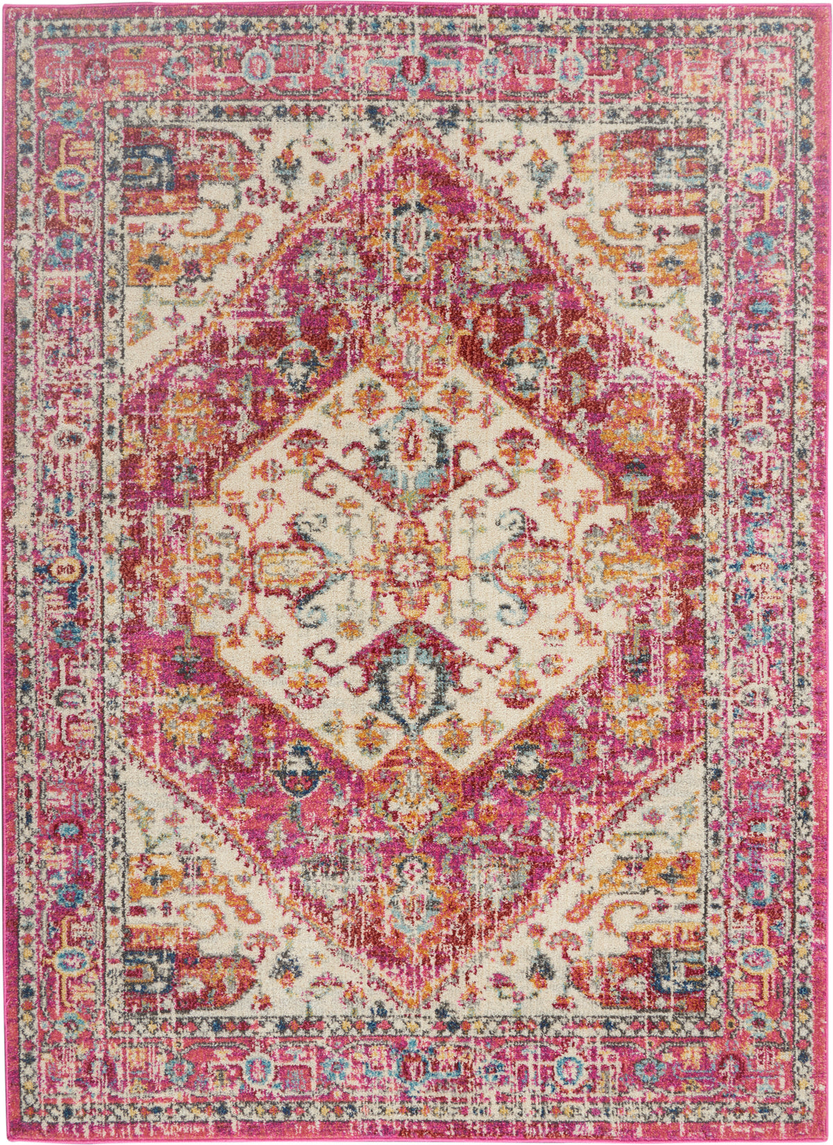 Passion PSN23 Ivory Pink Rug - Rectangle