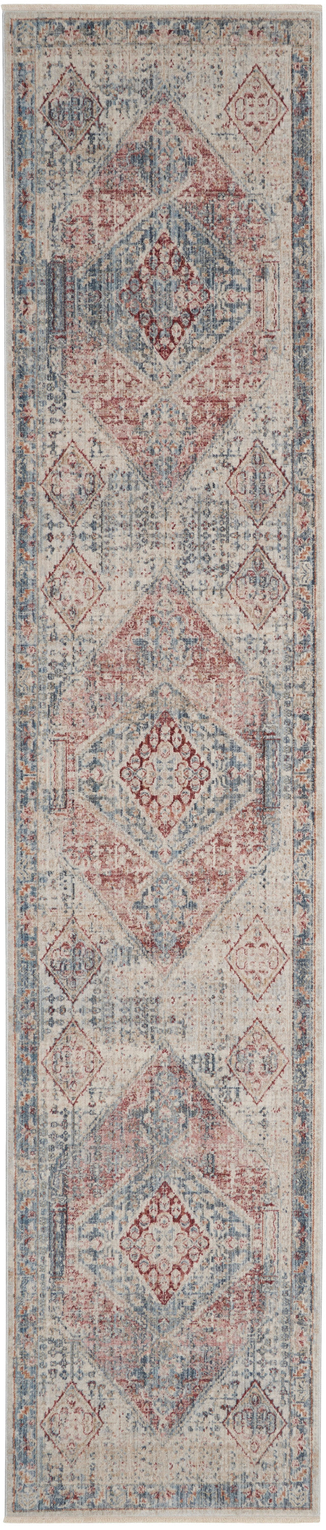 Homestead HMS03 Blue Grey Rug - Runner