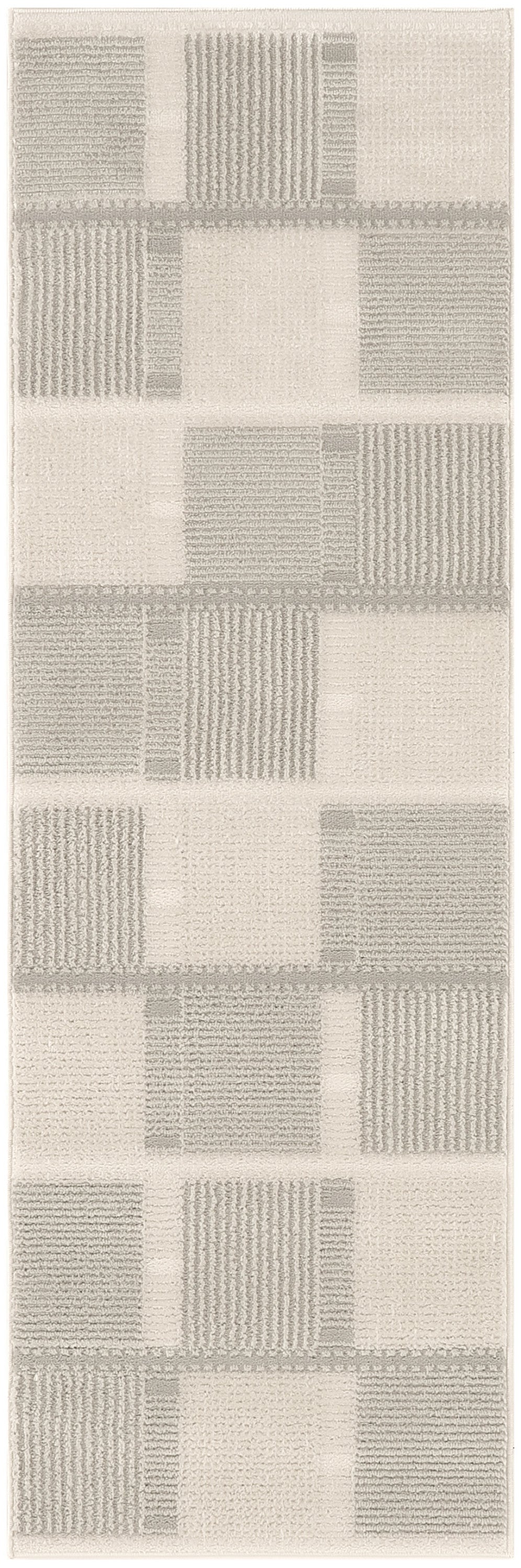 Nordic NRC09 Ivory Grey Rug - Runner