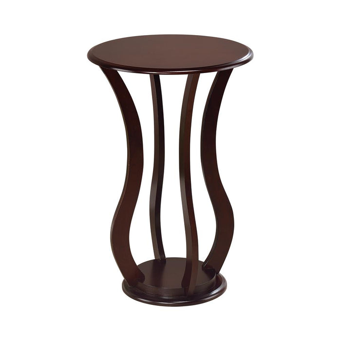 Elton Round Top Accent Table Cherry image