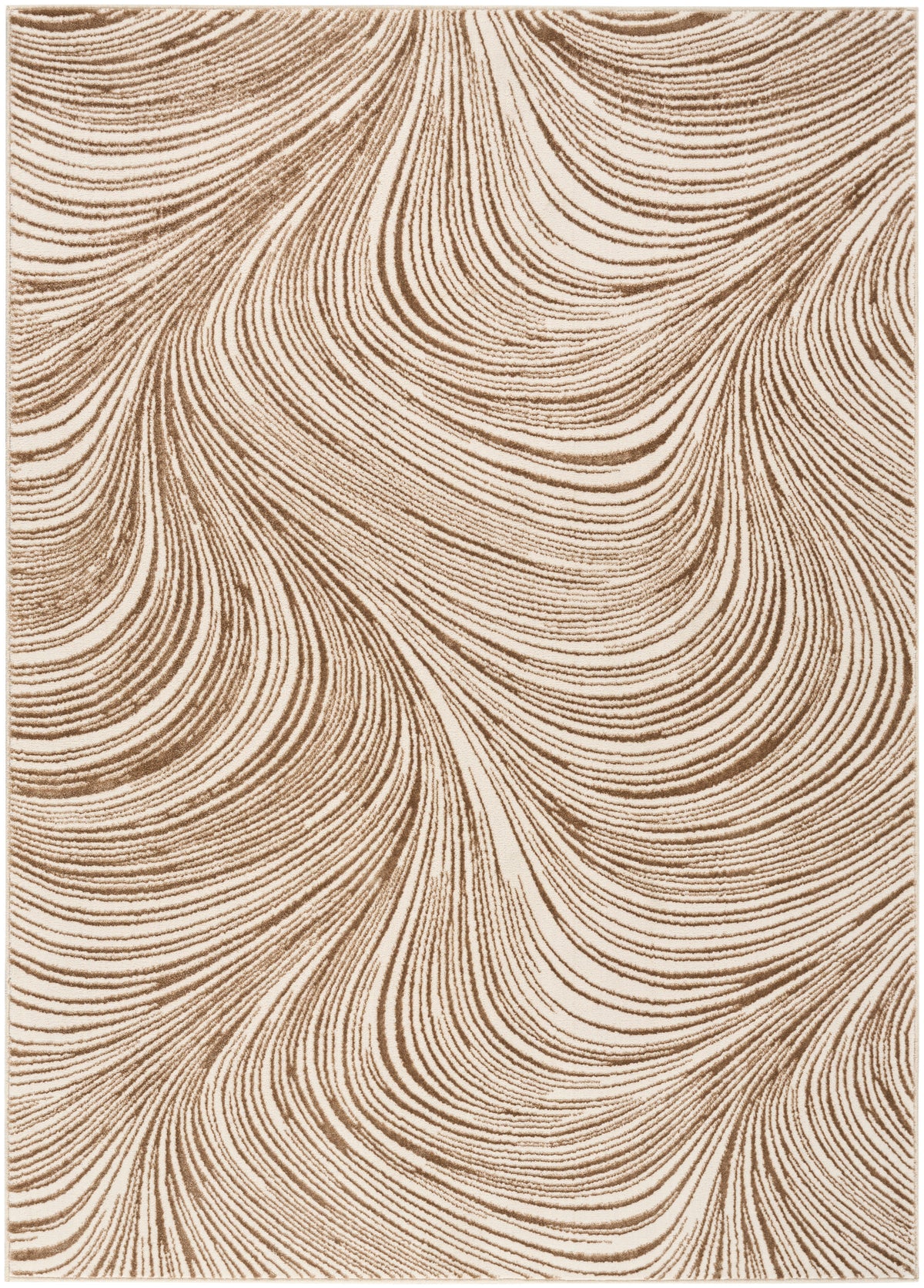 Central Park West CEP02 Beige Brown Rug - Rectangle
