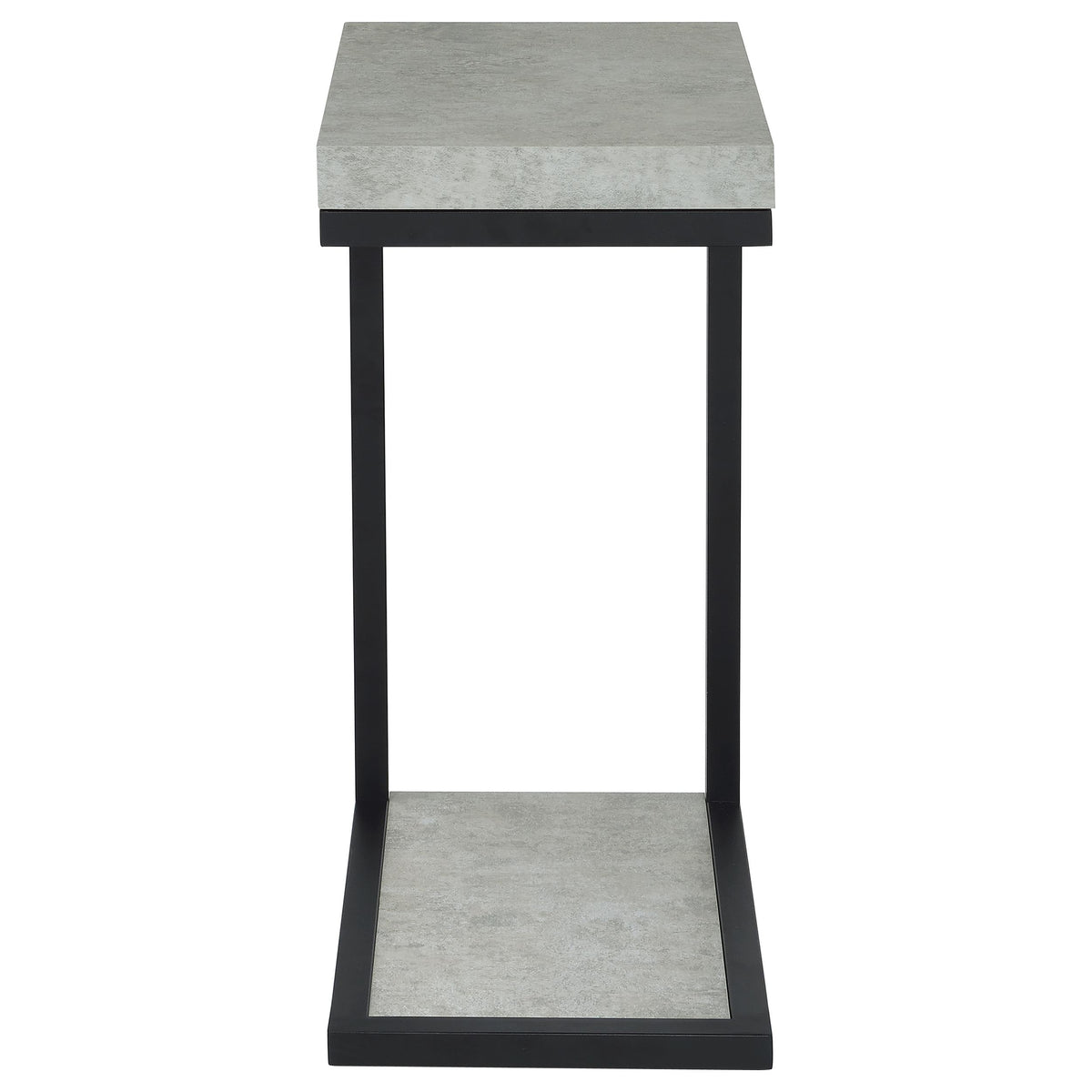 Beck Engineered Wood C-Shape Sofa Side Table - Cement