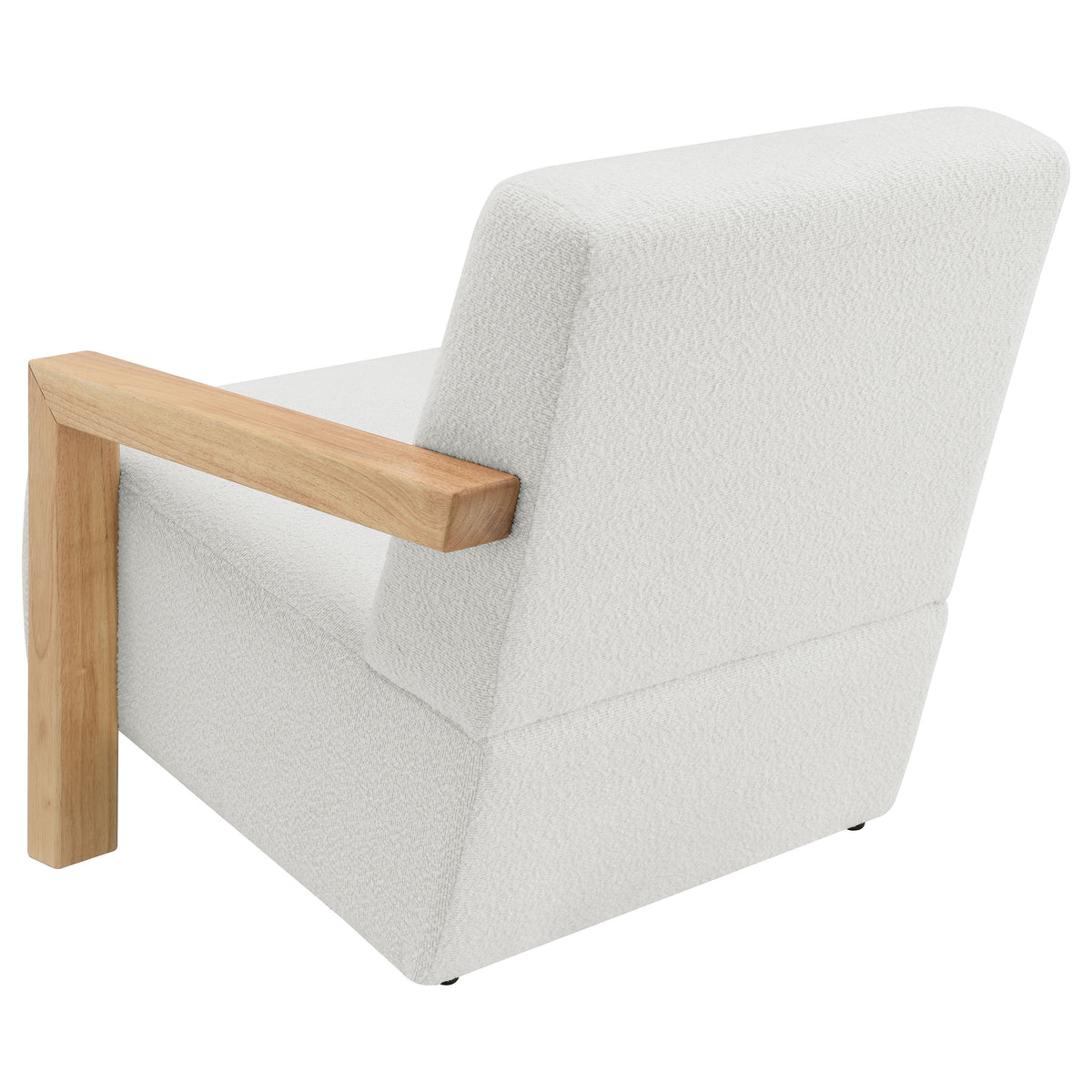 Fitzroy Boucle Upholstered Accent Arm Chair - Ivory Bouclé