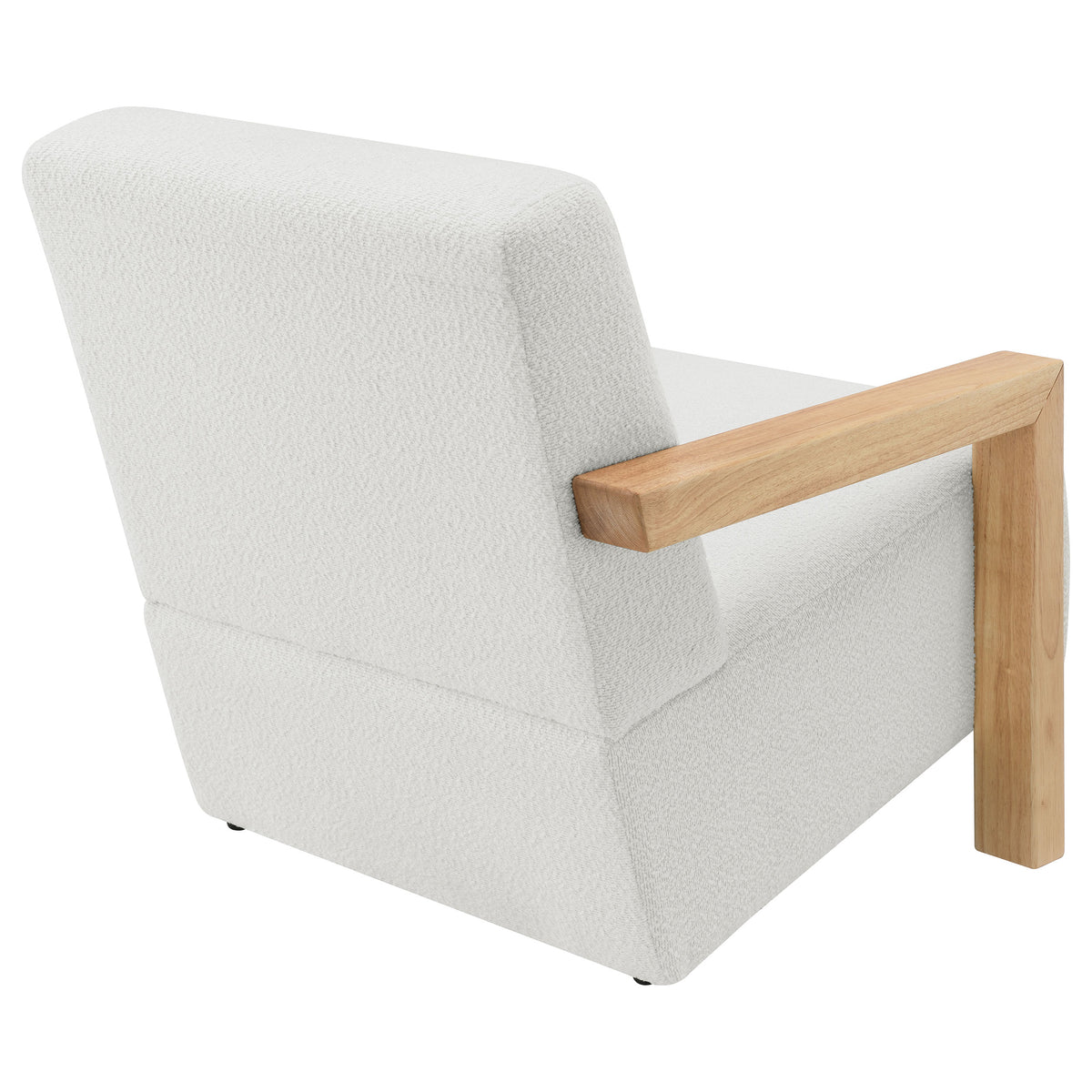 Fitzroy Boucle Upholstered Accent Arm Chair - Ivory Bouclé