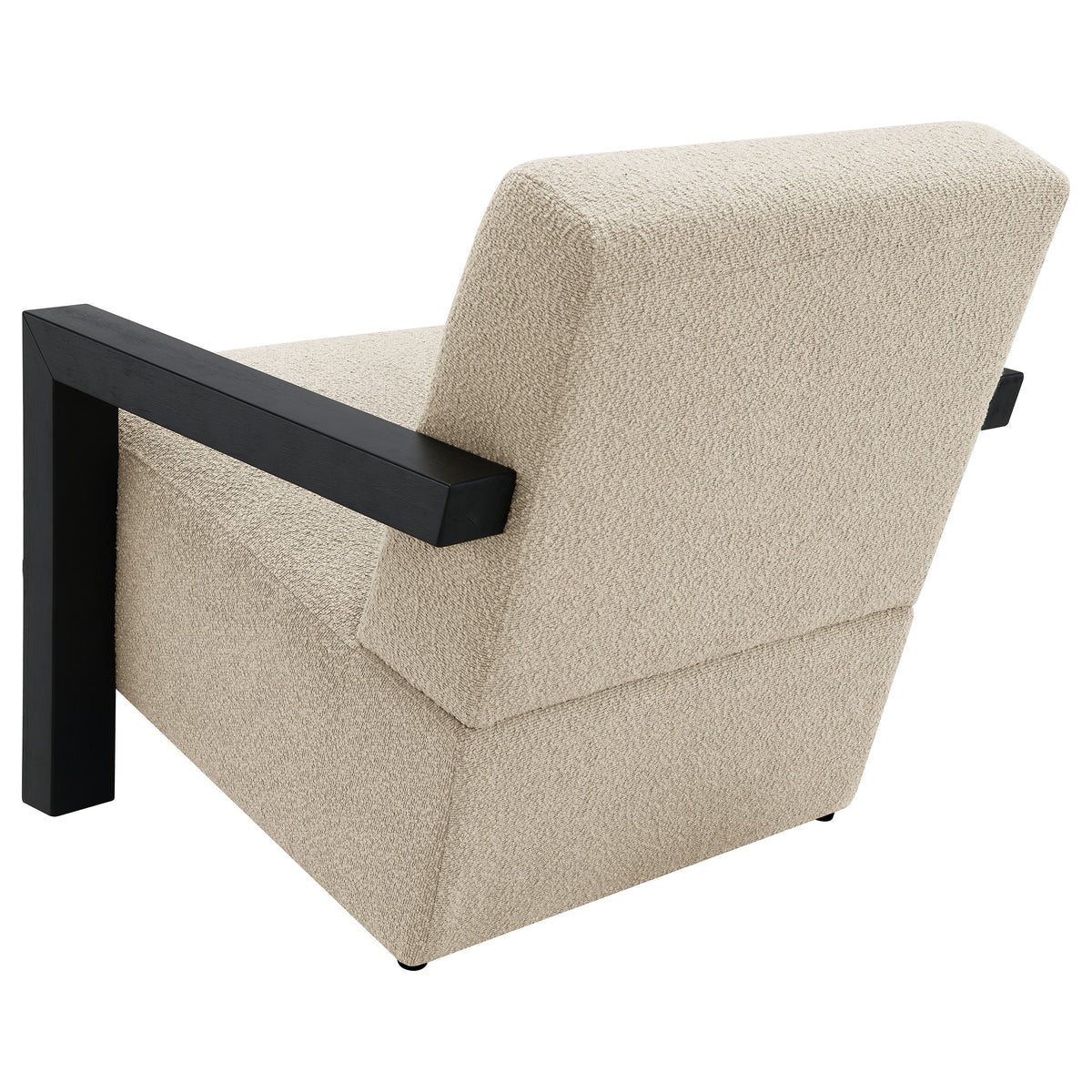 Fitzroy Boucle Upholstered Accent Arm Chair - Latte Bouclé