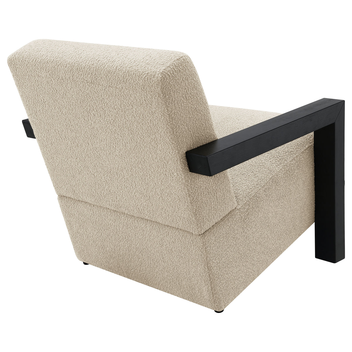 Fitzroy Boucle Upholstered Accent Arm Chair - Latte Bouclé