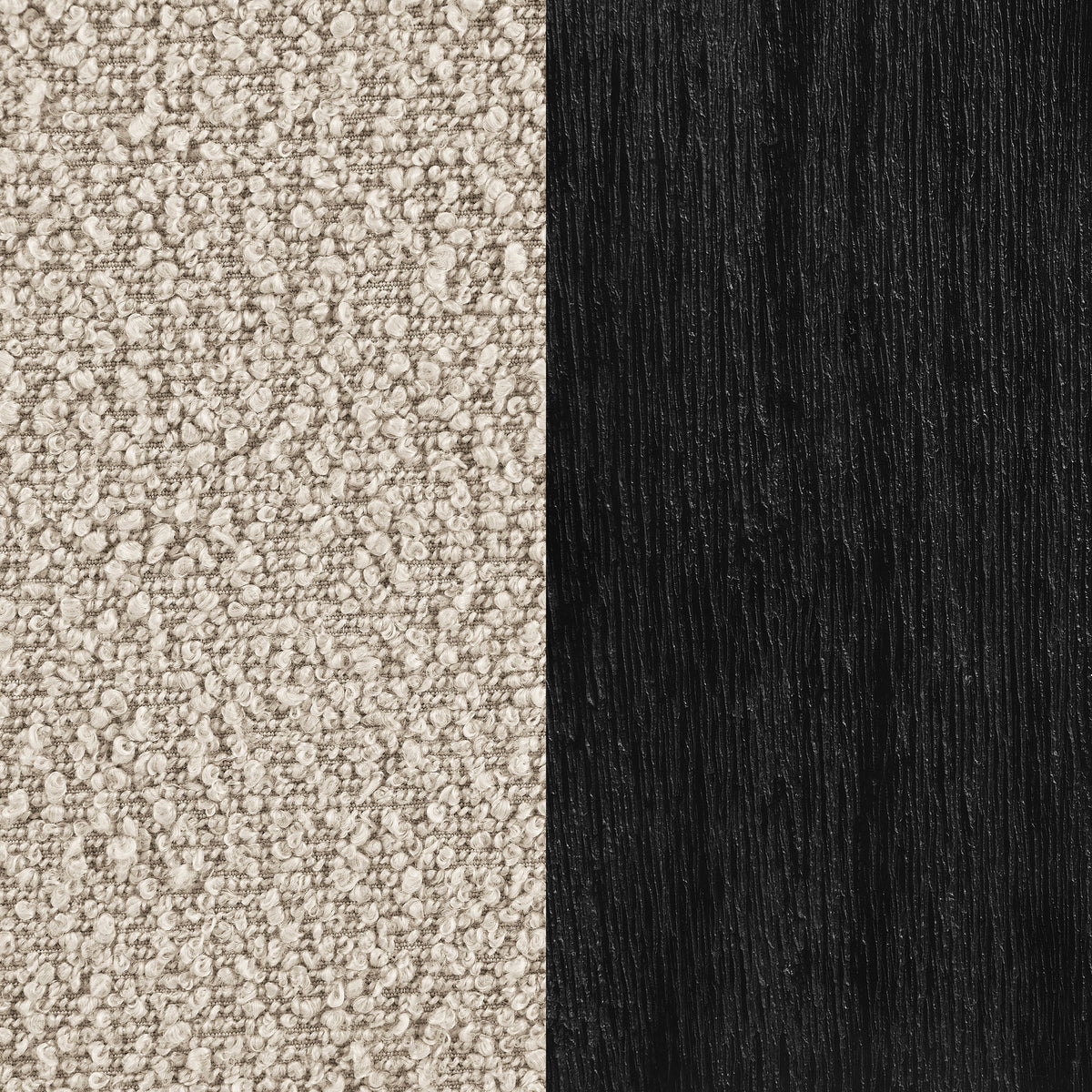 Fitzroy Boucle Upholstered Accent Arm Chair - Latte Bouclé