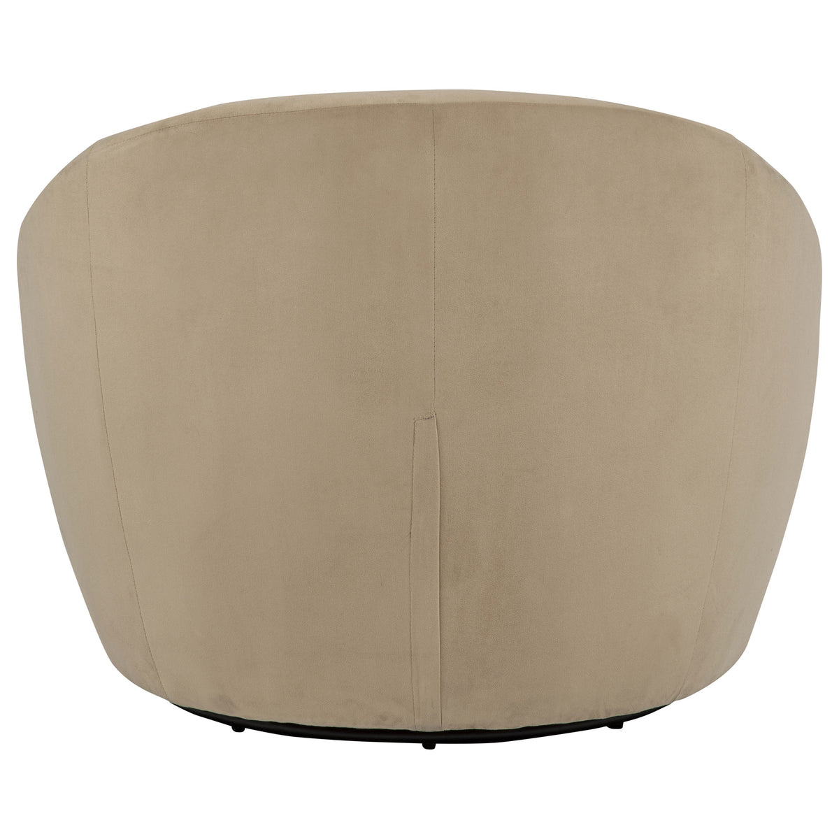 Myernick Velvet Upholstered Swivel Accent Chair - Camel