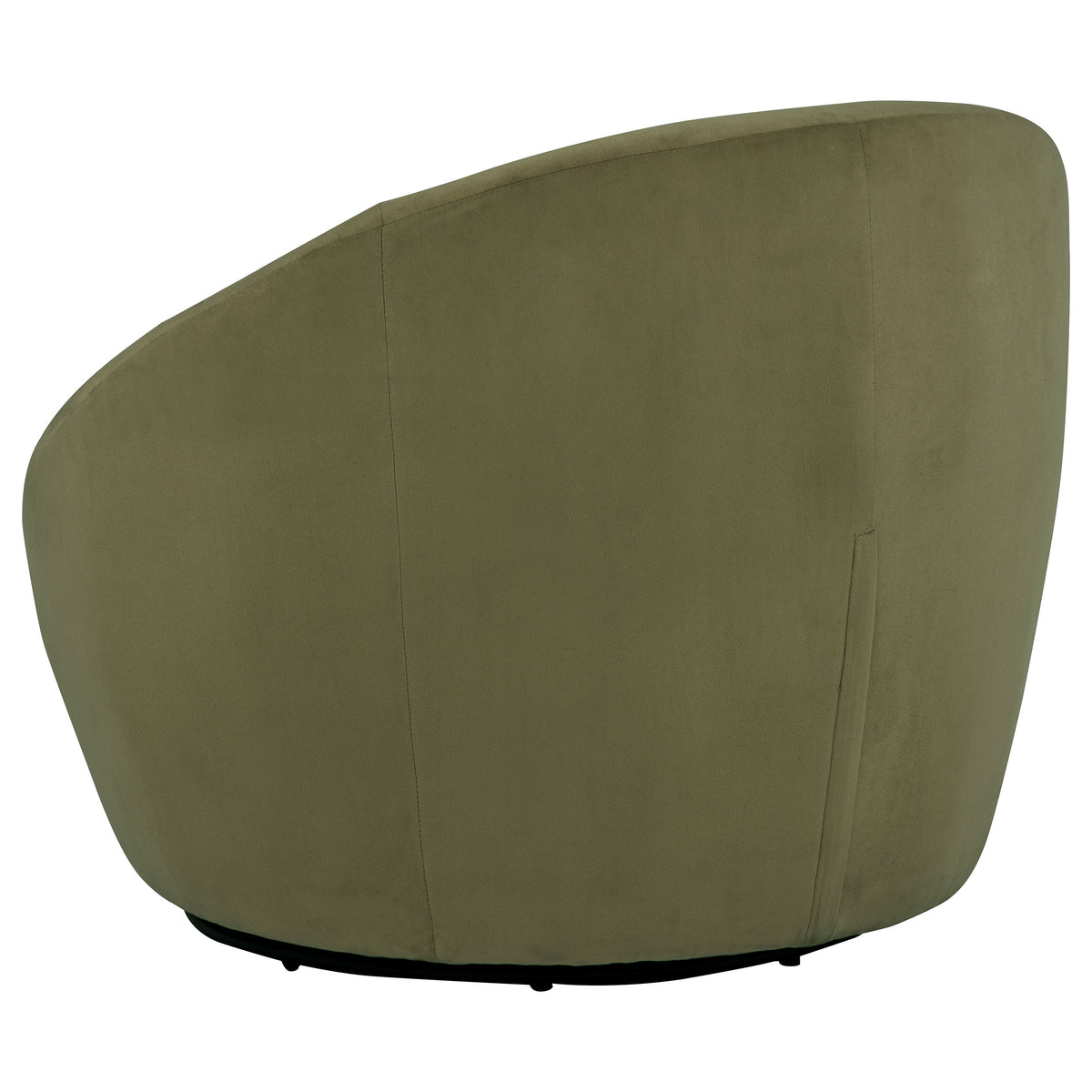 Myernick Velvet Upholstered Swivel Accent Chair - Olive