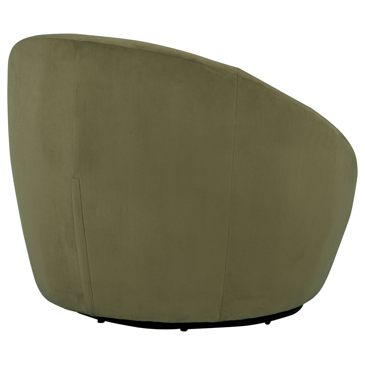 Myernick Velvet Upholstered Swivel Accent Chair - Olive