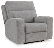 Biscoe PWR Recliner/ADJ Headrest Textured Next-Gen Nuvella™ Performance Fabric