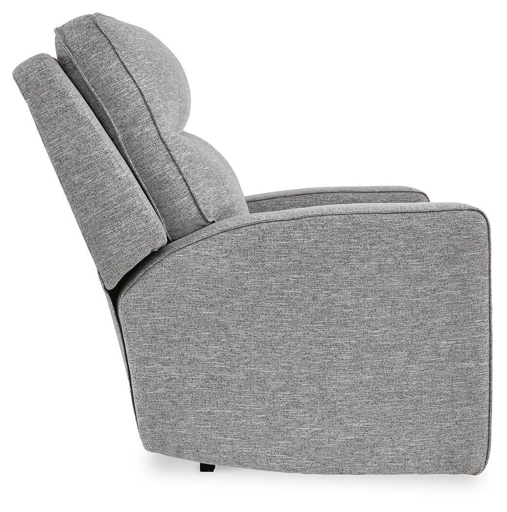 Biscoe PWR Recliner/ADJ Headrest Textured Next-Gen Nuvella™ Performance Fabric