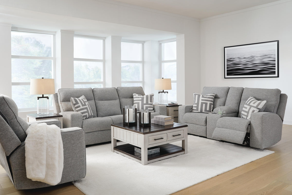 Biscoe Power Reclining Sofa, Loveseat and Recliner