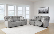 Biscoe Power Reclining Sofa and Loveseat