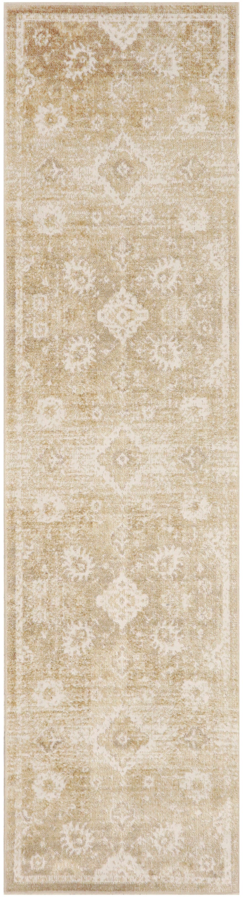 Astra Machine Washable ASW19 Ivory Gold Rug - Runner