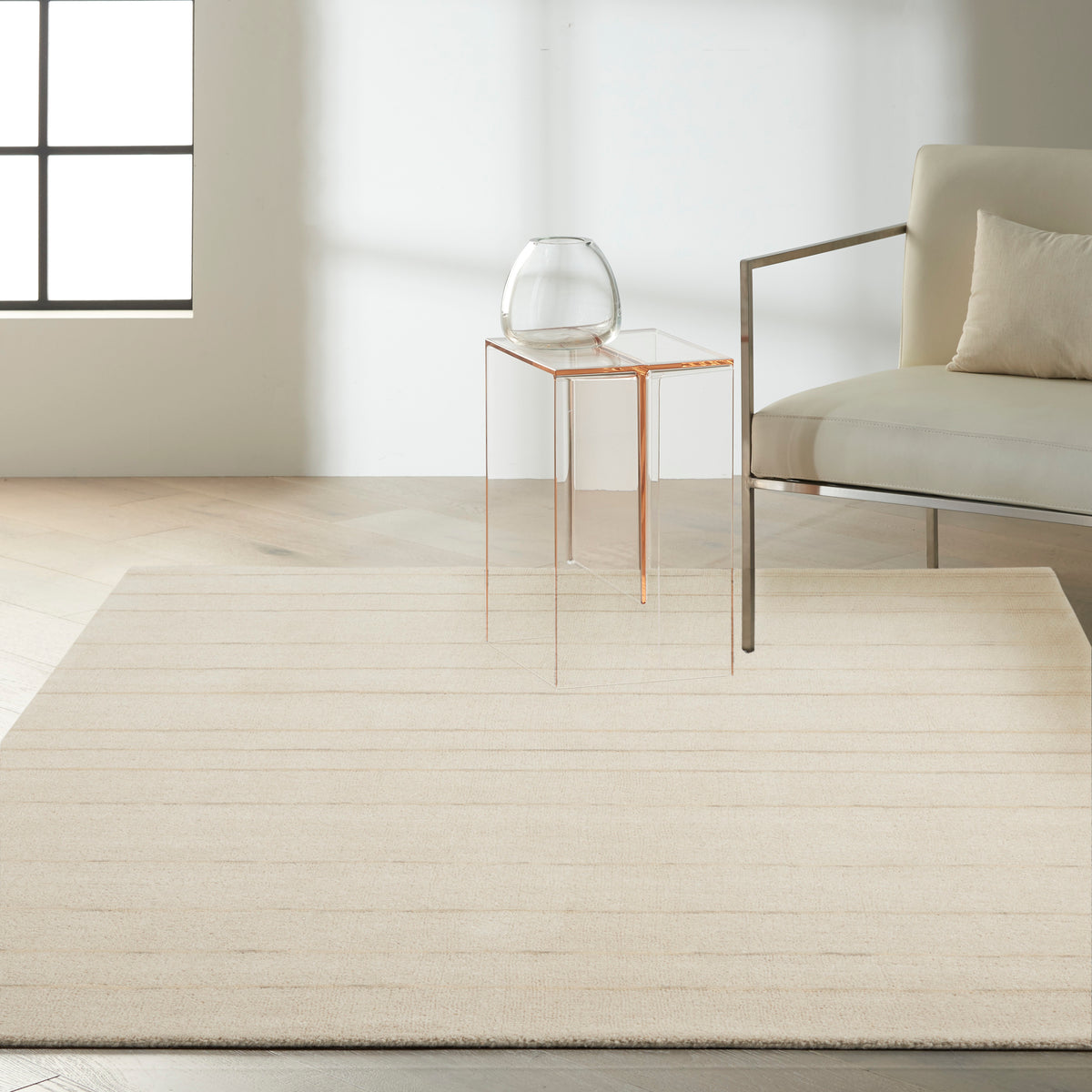 Halo HAL01 Ivory Rug - room scene