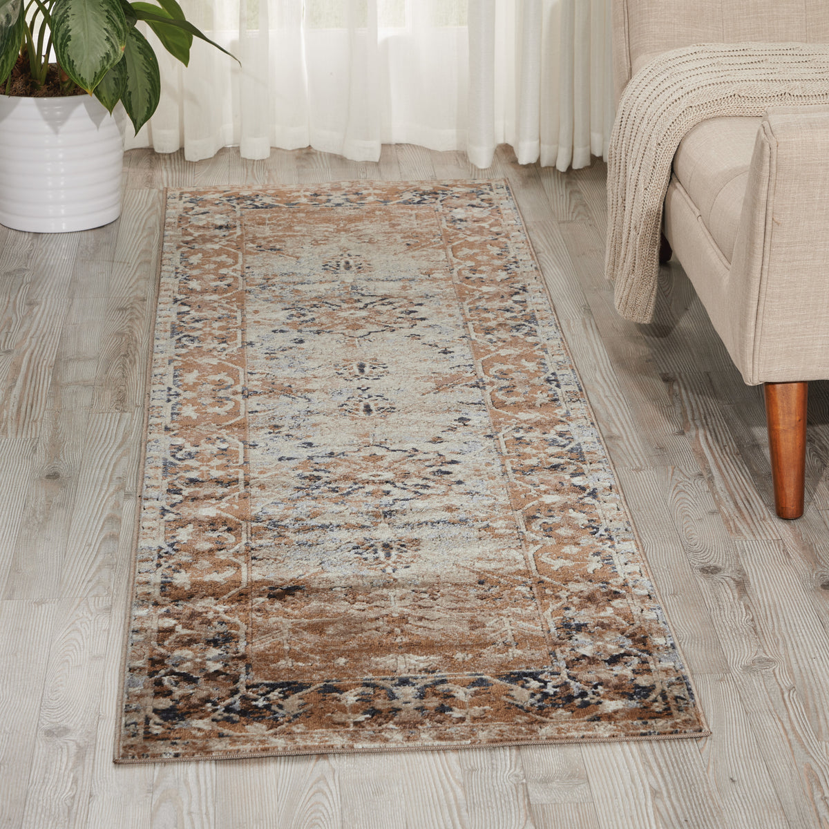 Malta MAI05 Taupe Rug - room scene