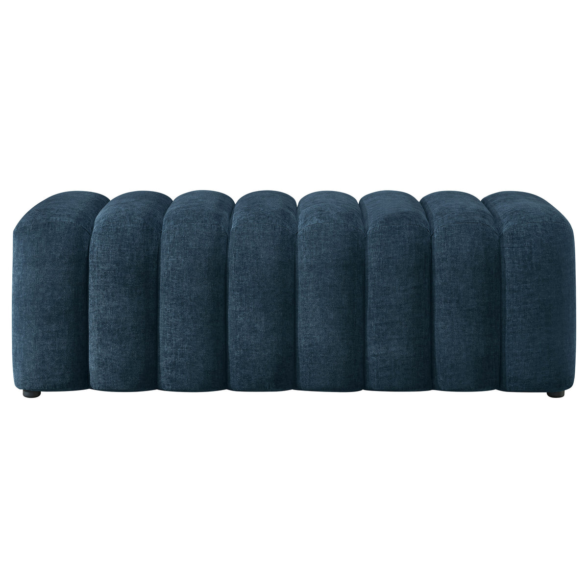 Summer Upholstered Channel Accent Bench - Navy
