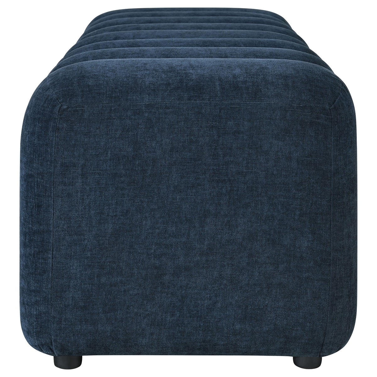 Summer Upholstered Channel Accent Bench - Navy