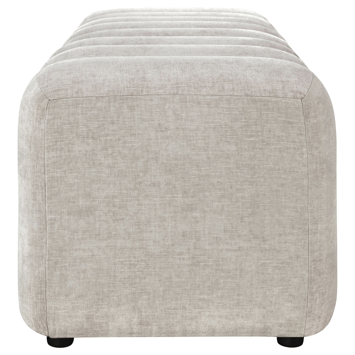 Summer Upholstered Channel Accent Bench - Greige