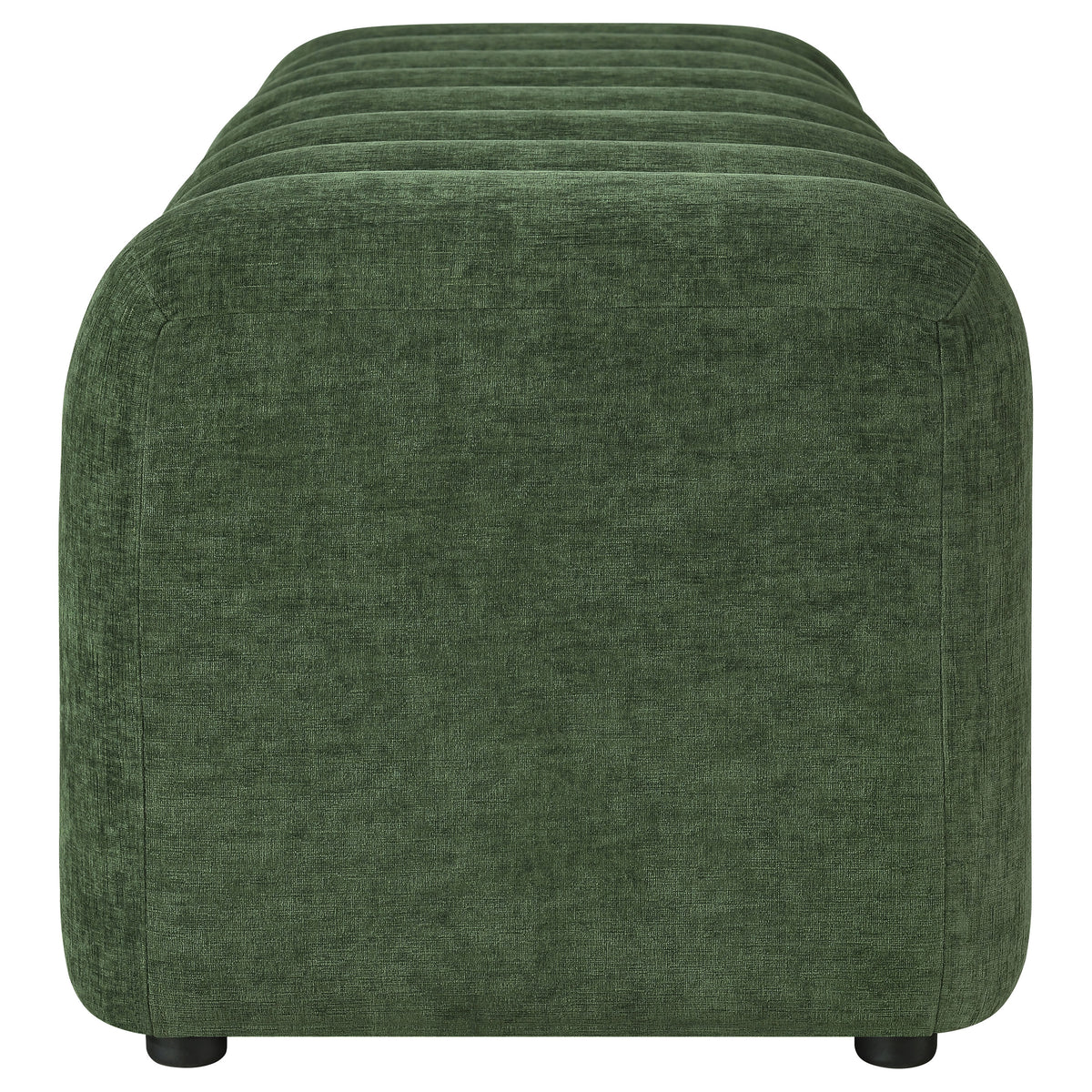 Summer Upholstered Channel Accent Bench - Green