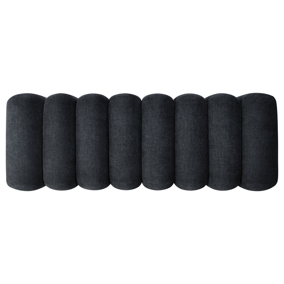 Summer Upholstered Channel Accent Bench - Black