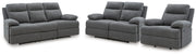 Side-Swipe Reclining Sofa, Loveseat and Recliner