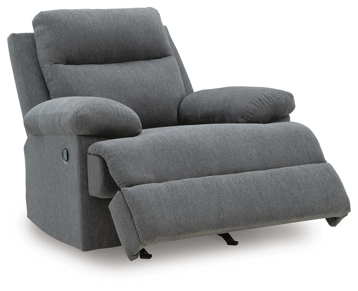 Side-Swipe Rocker Recliner Chenille