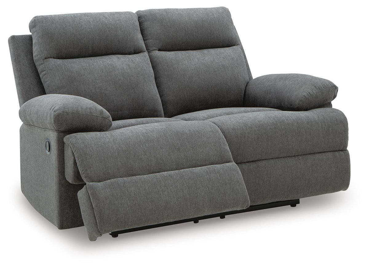 Side-Swipe Reclining Loveseat Chenille