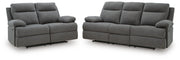 Side-Swipe Sofa and Loveseat