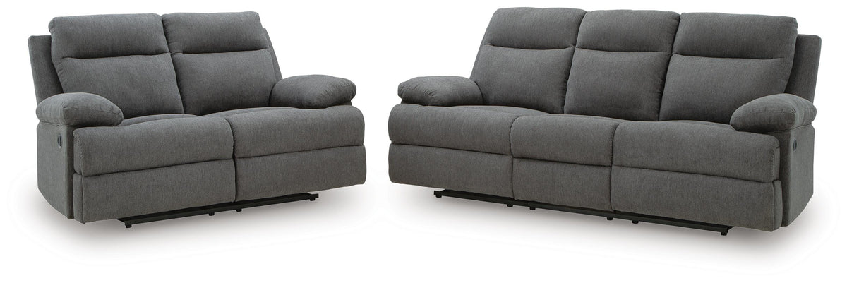 Side-Swipe Sofa and Loveseat