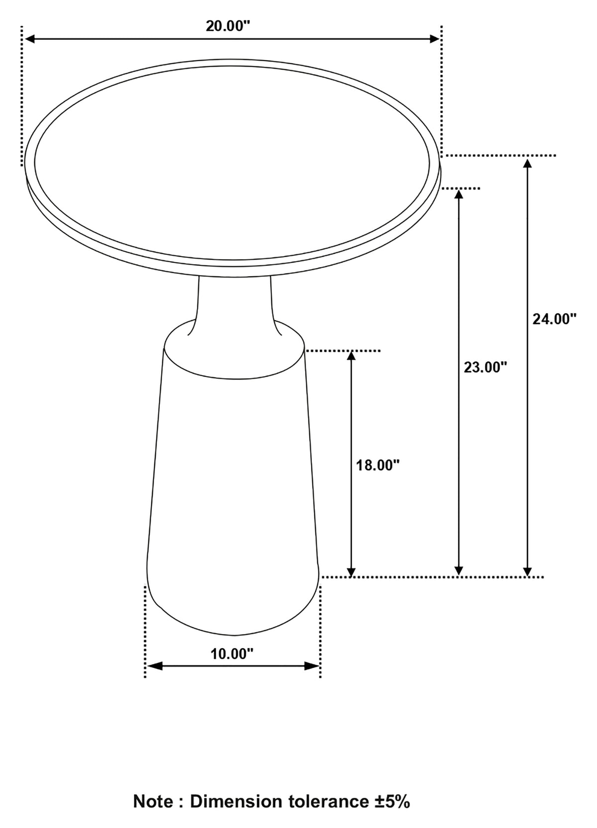 Ixia Round Solid Mango Wood Accent Side Table - Natural