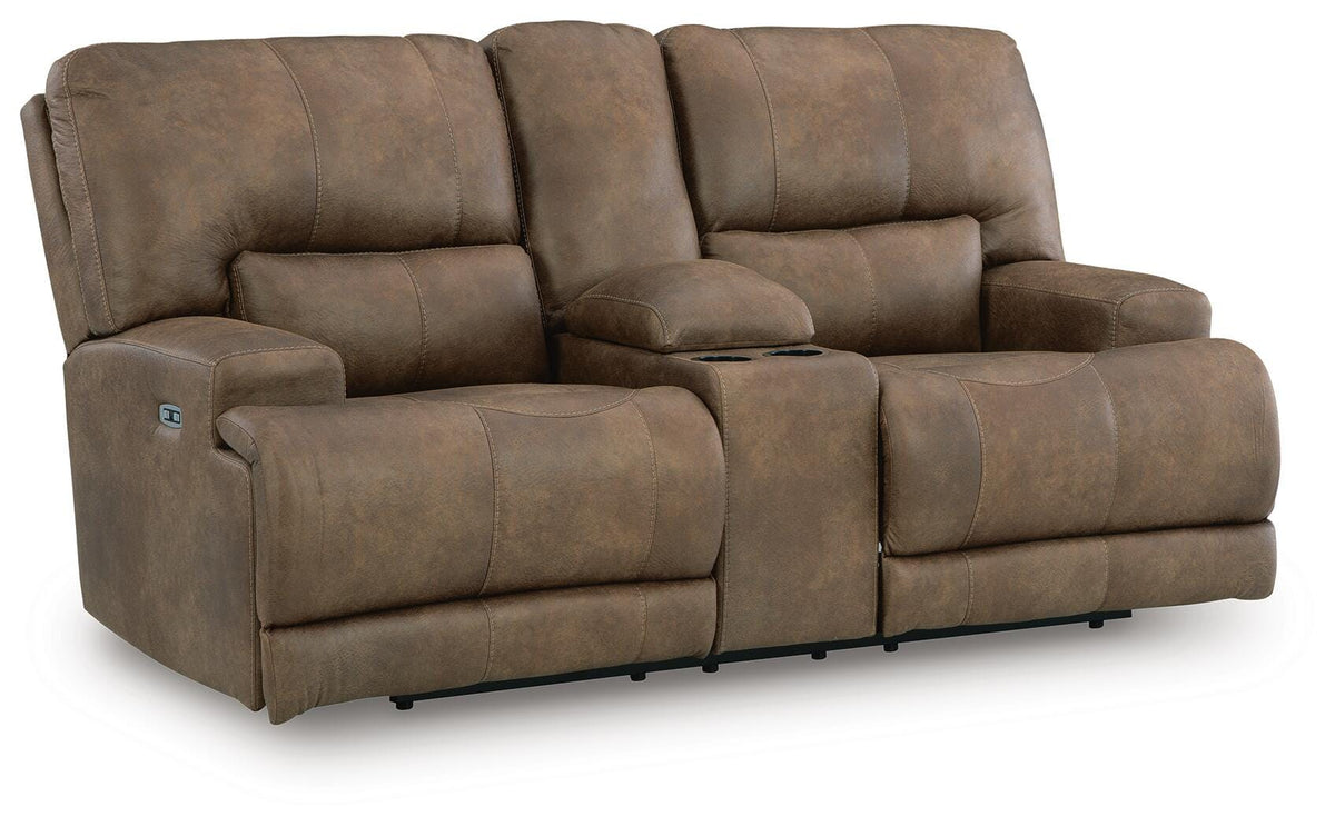Beckley Place PWR REC Loveseat/CON/ADJ HDRST Faux Leather