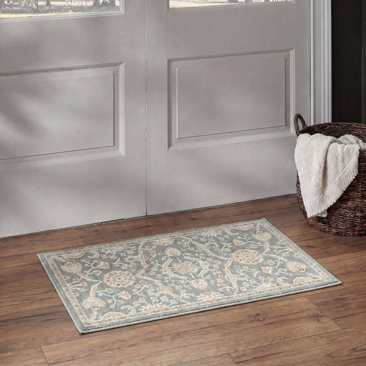 Isla ISL01 Blue Rug - room scene