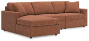 Modmax 3-Piece Sectional with Chaise Next-Gen Nuvella™ Performance Fabric