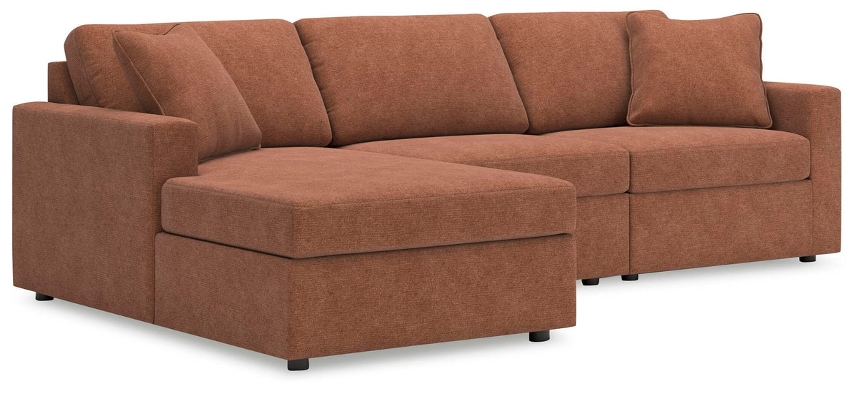 Modmax 3-Piece Sectional with Chaise Next-Gen Nuvella™ Performance Fabric