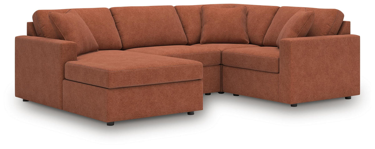 Modmax 4-Piece Sectional with Chaise Next-Gen Nuvella™ Performance Fabric