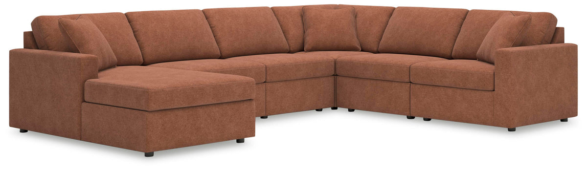 Modmax 6-Piece Sectional with Chaise Next-Gen Nuvella™ Performance Fabric