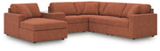 Modmax 6-Piece Sectional with Chaise Next-Gen Nuvella™ Performance Fabric