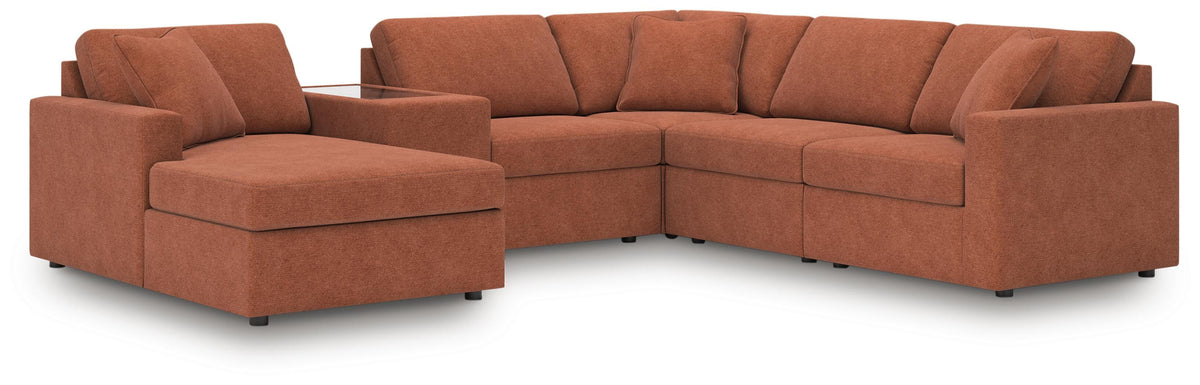 Modmax 6-Piece Sectional with Chaise Next-Gen Nuvella™ Performance Fabric